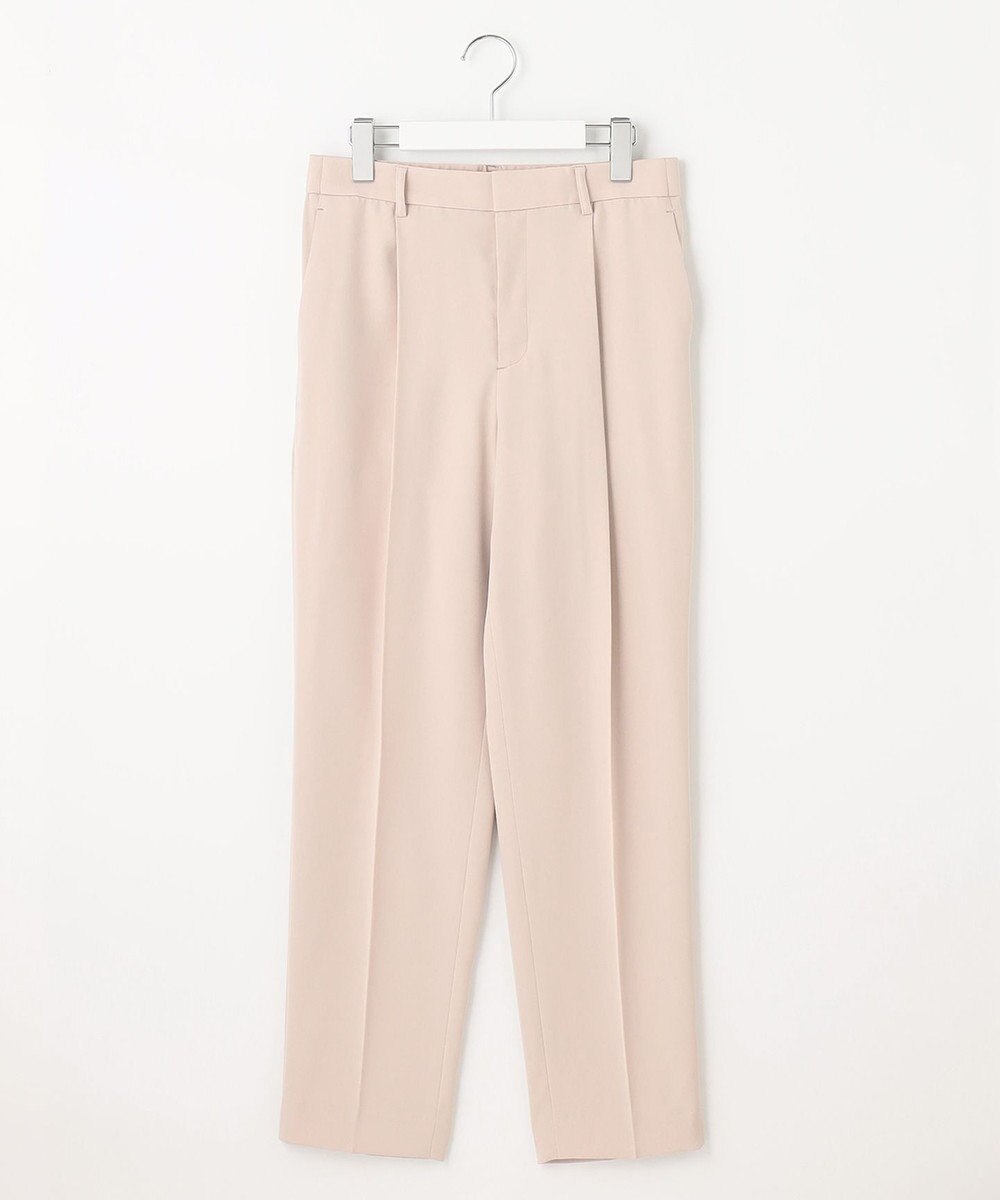 自由区 【XSサイズ～/洗える】ダブルフェイススーティング テーパードパンツ 