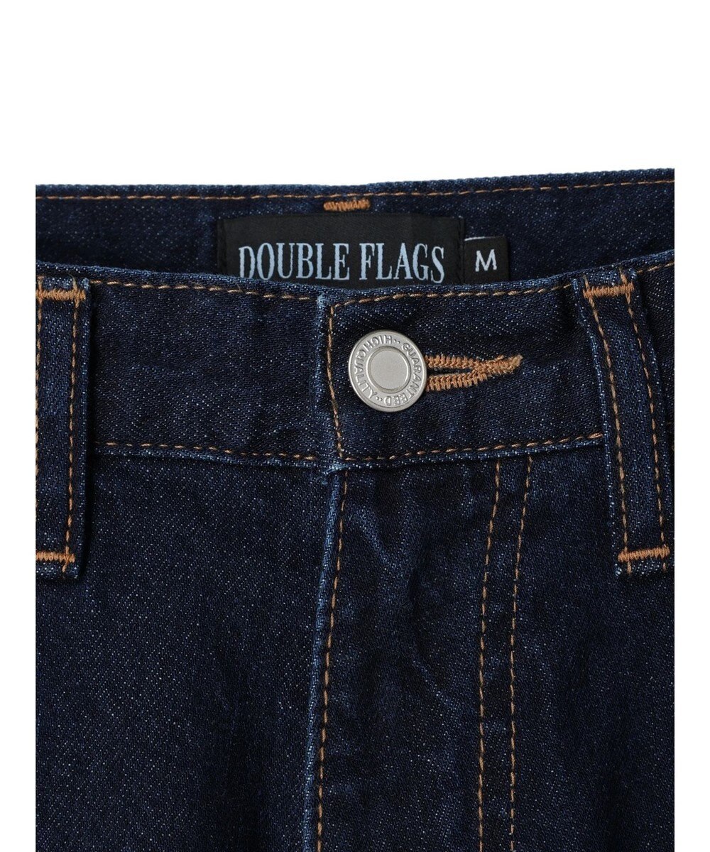 Green Parks ・Ｄｏｕｂｌｅ　Ｆｌａｇｓ　ハナ＆ハート　刺繍デニムパンツ 