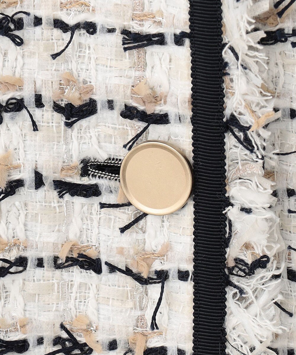 自由区 ファンシーツイード ジャケット 