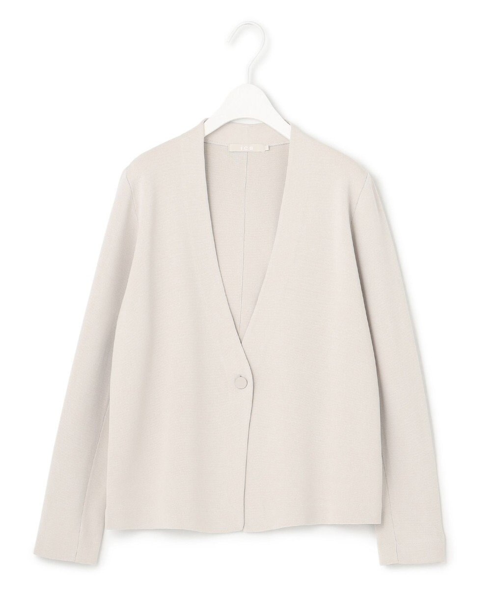 ICB 【セットアップ対応】ハイゲージスムース ノーカラージャケット 