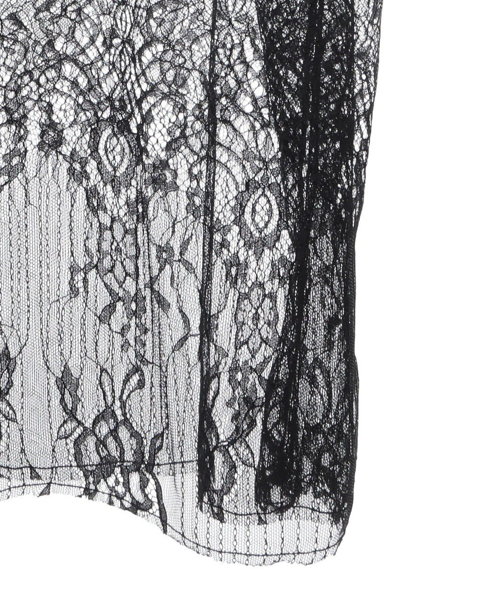 Green Parks 裾レースドッキングカットロゴチュニック 