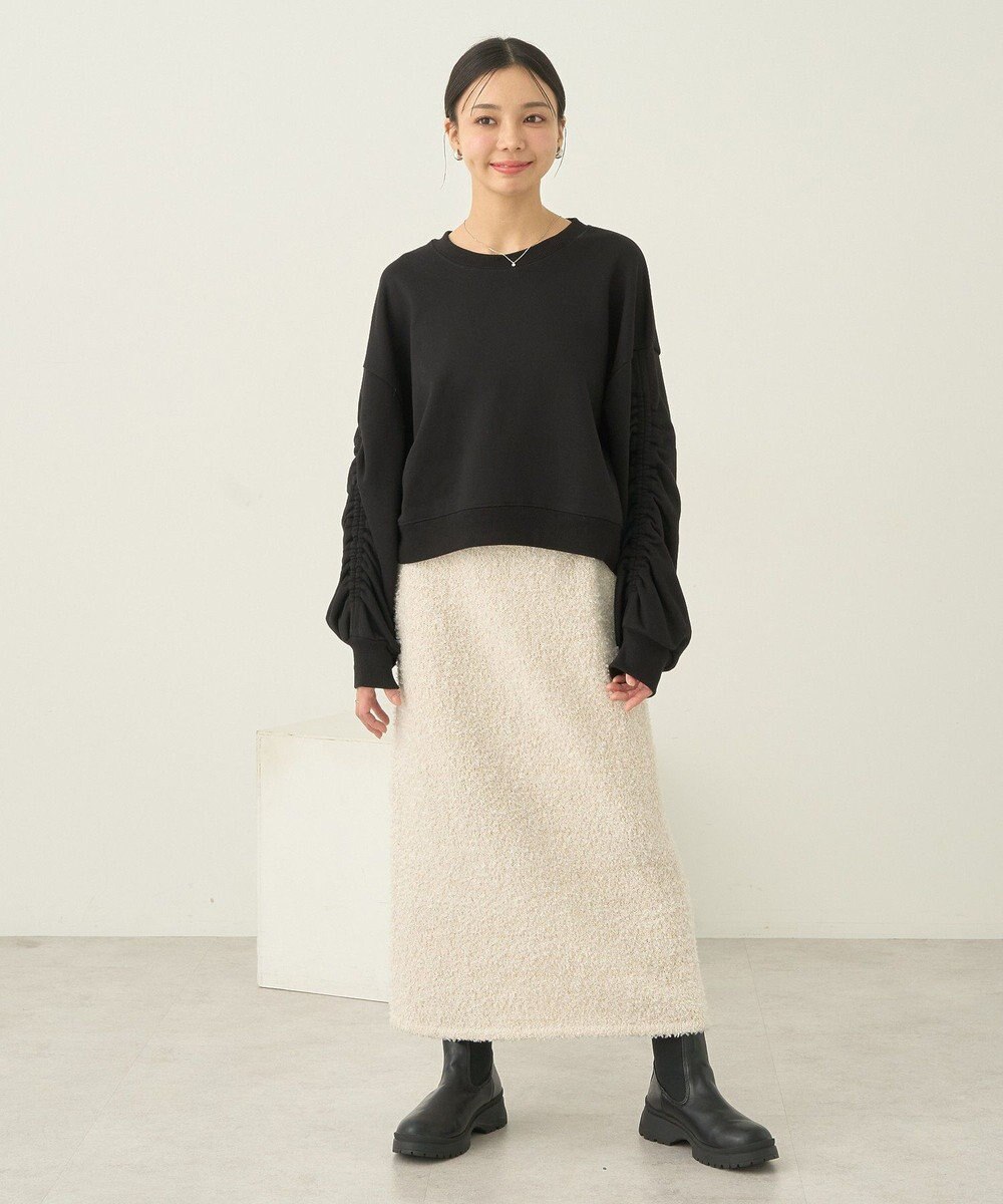 earth music&ecology ラメニットナロースカート 