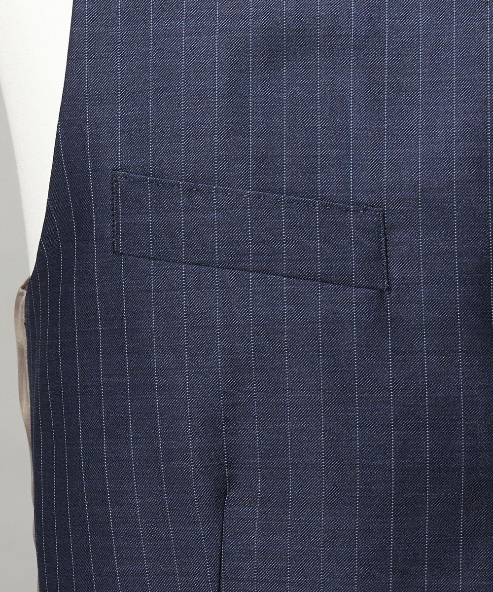 GOTAIRIKU 【Loro Piana Fabric】365 通年 3ピーススーツ(ネイビーストライプ) 