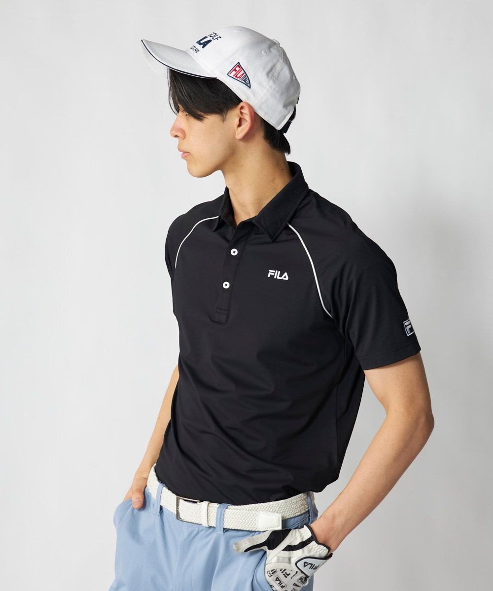 FILA GOLF／marie claire 【FILA GOLF】ラグラン半袖ポロシャツ 