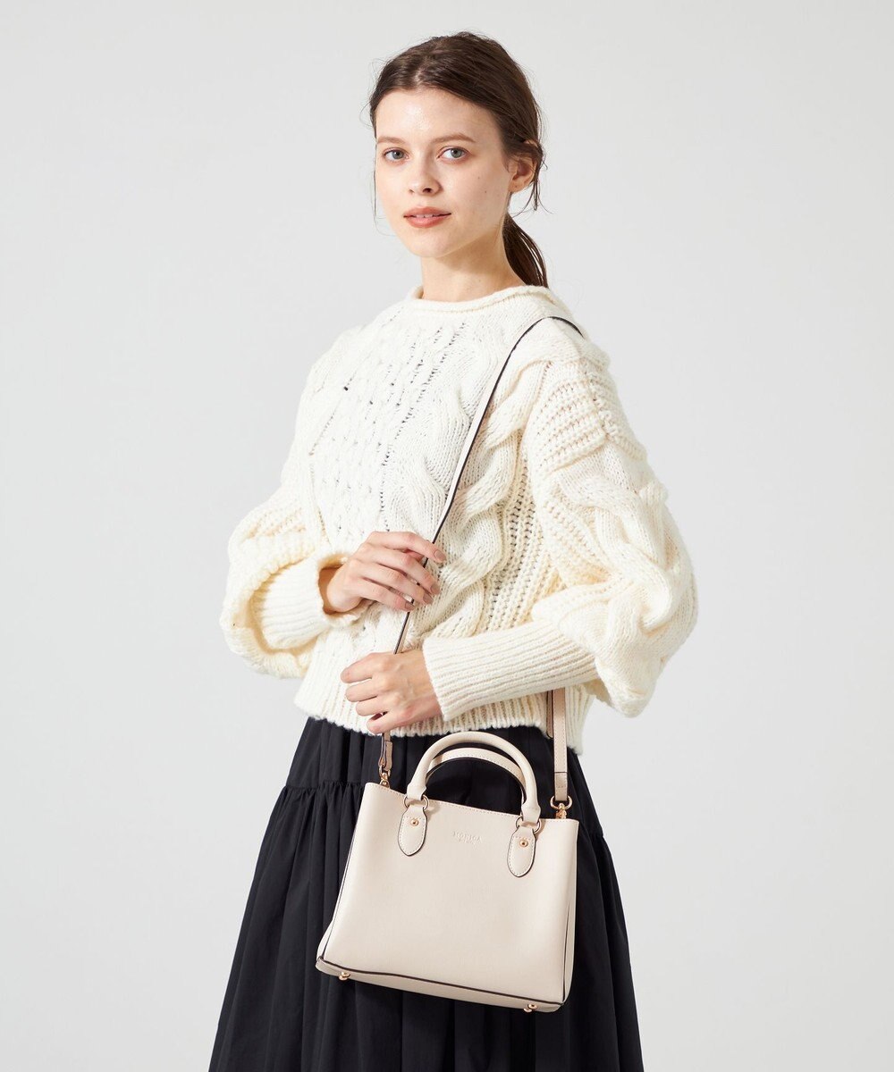 LA BAGAGERIE 【MONICA】スクエア2WAYハンドバッグ 