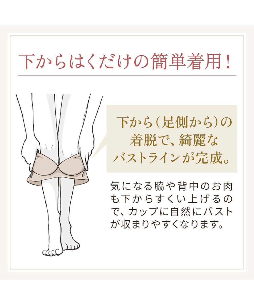 BRADELIS New York 【BRADELIS NewYork peace/ノンワイヤー】綿混トリプルキャッチFITブラ23 ブラデリス 補正 ブラジャー 接触冷感 ノンワイヤー DB123403 