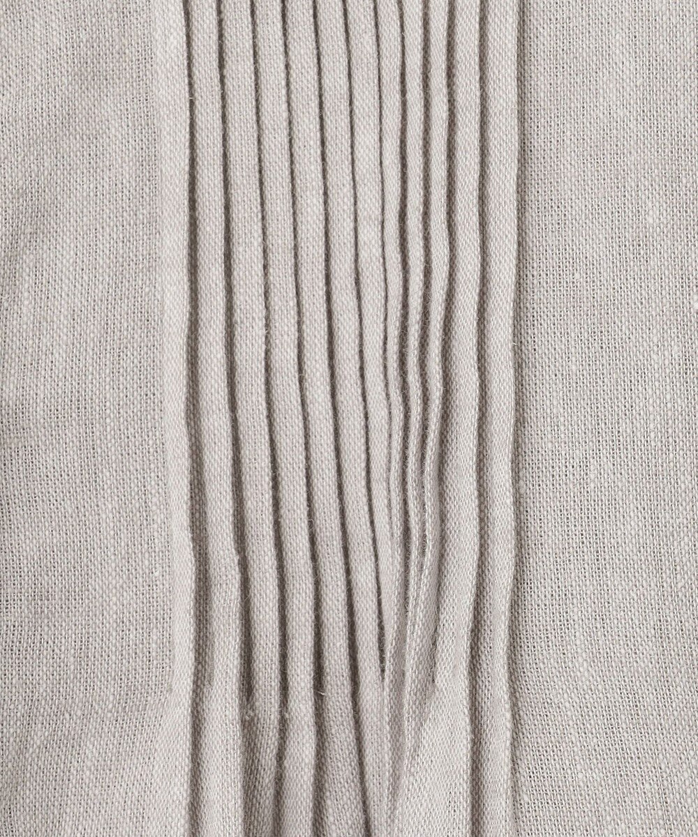 23区 S 【SLOW/洗える】リネンコットン シャツワンピース 