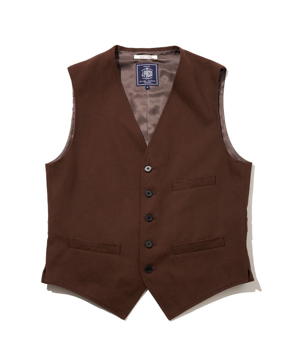 J.PRESS MEN 【J.PRESS ORIGINALS】Cotton Polyester Drill Over Odd Vest / Japan Made 