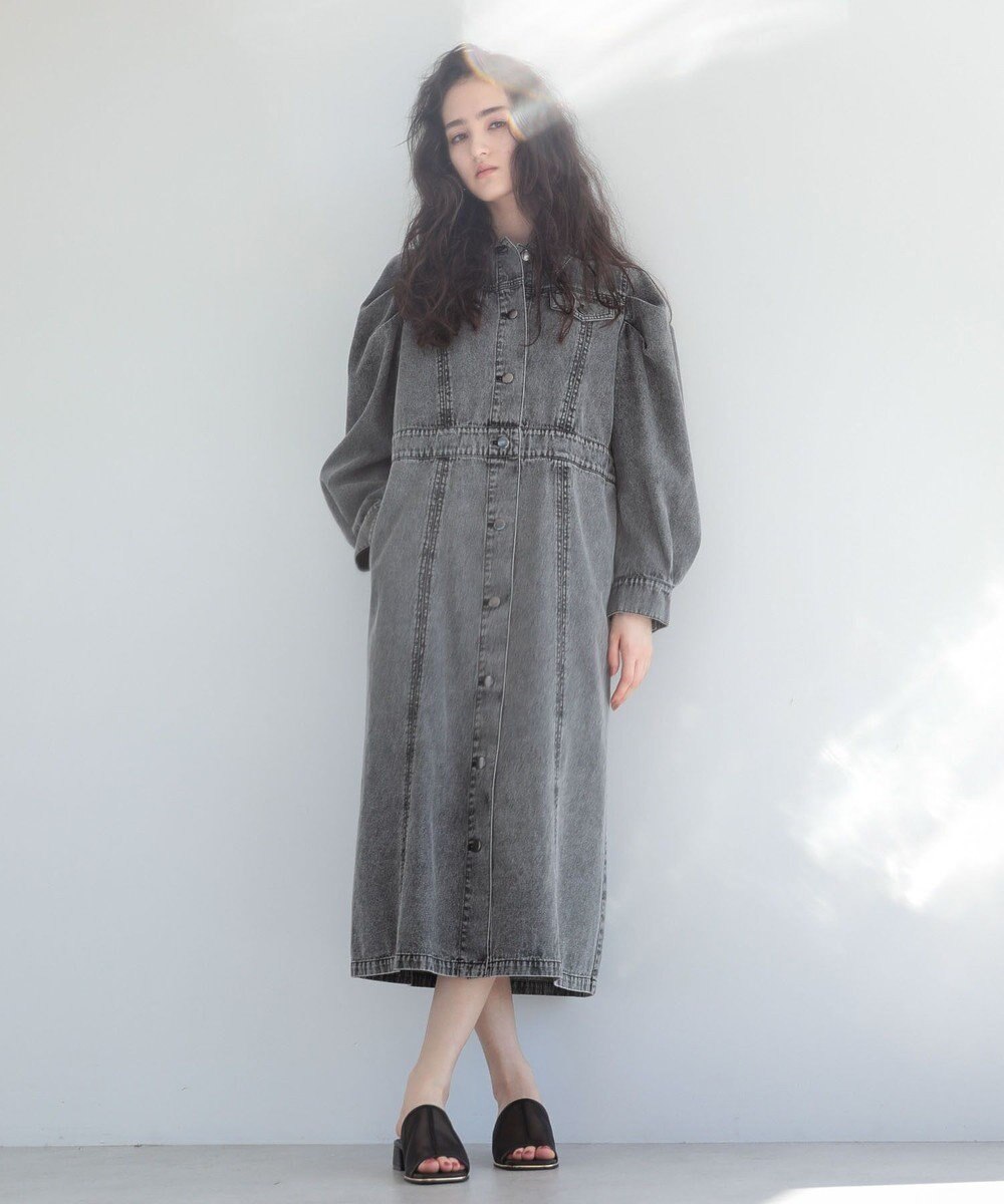 Green Parks ■ＥＳＣＡＲ　ボリュームスリーブデニムワンピース 