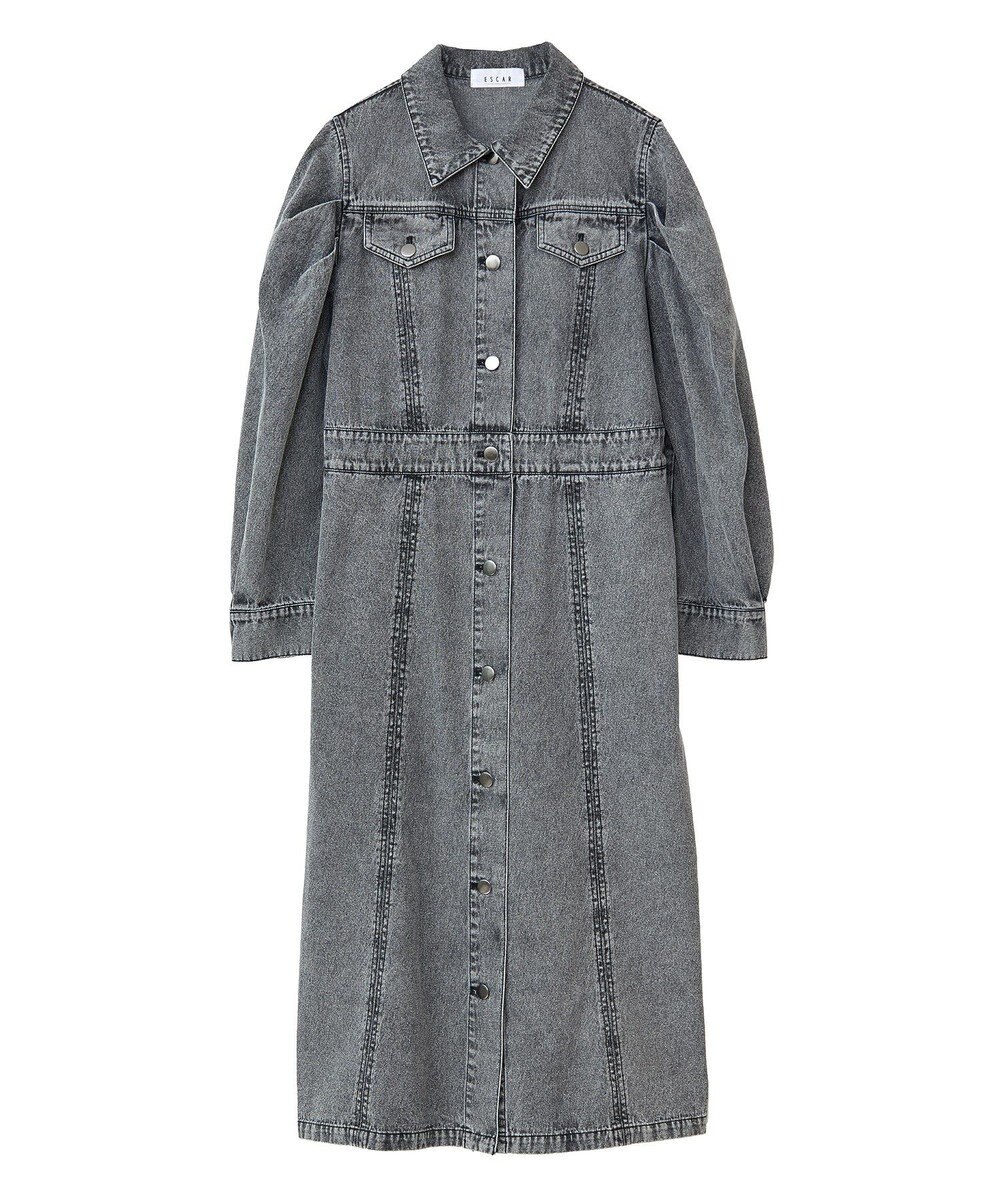 Green Parks ■ＥＳＣＡＲ　ボリュームスリーブデニムワンピース 