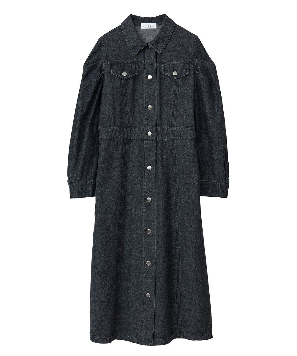 Green Parks ■ＥＳＣＡＲ　ボリュームスリーブデニムワンピース 