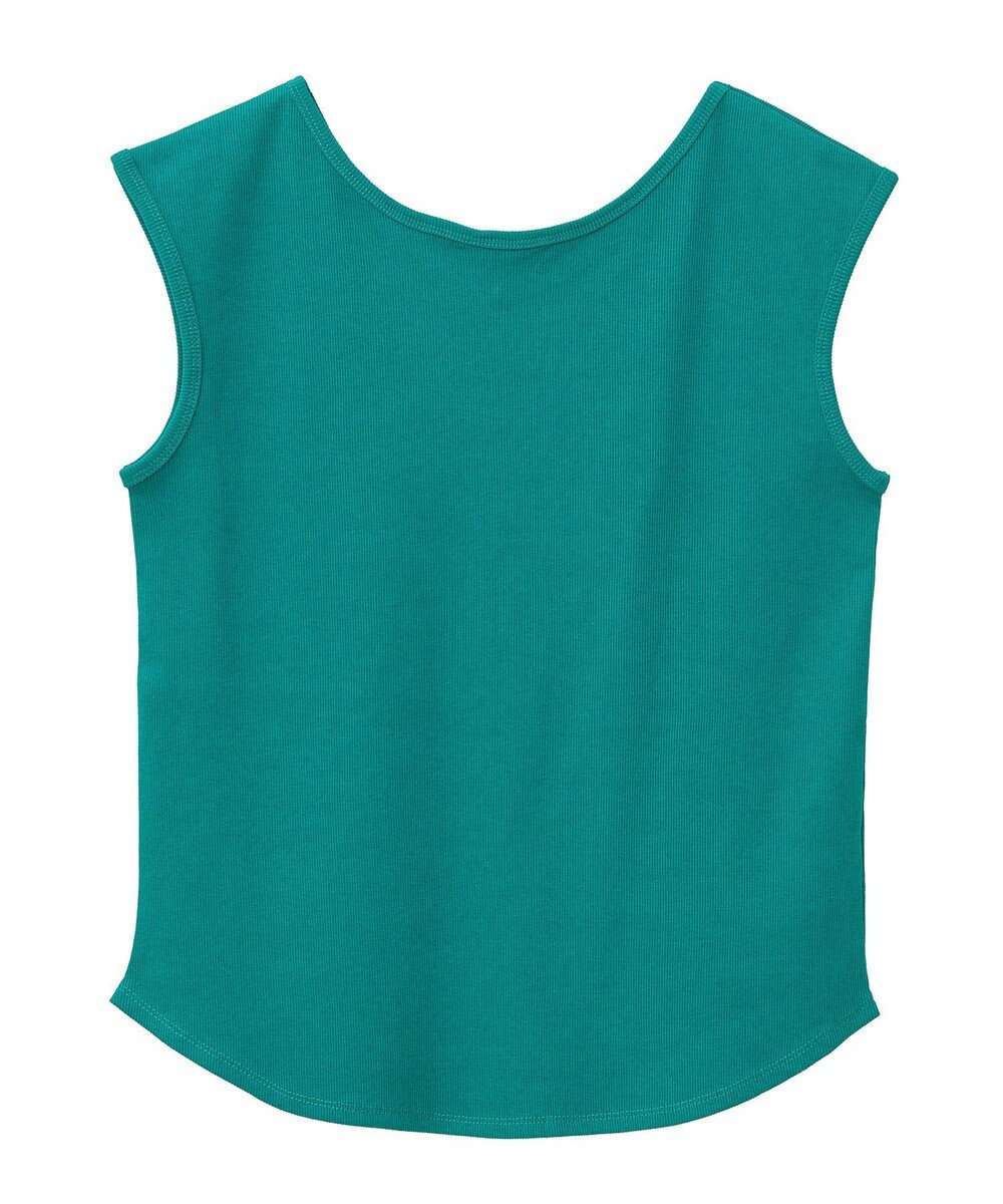 earth music&ecology 前後２ｗａｙステッチリブタンクトップ 