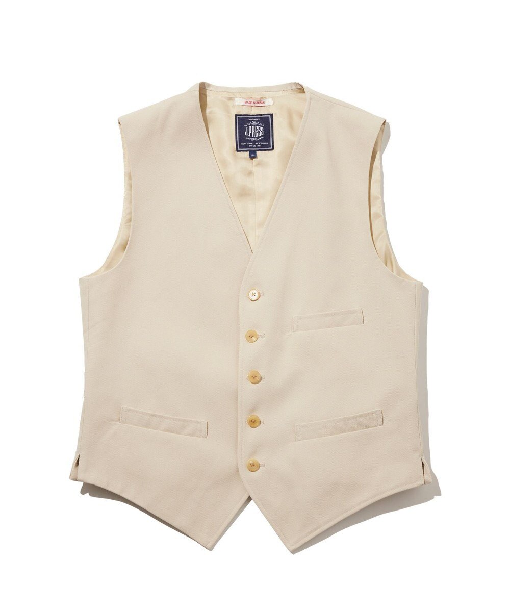 J.PRESS MEN 【J.PRESS ORIGINALS】Cotton Polyester Drill Over Odd Vest / Japan Made 