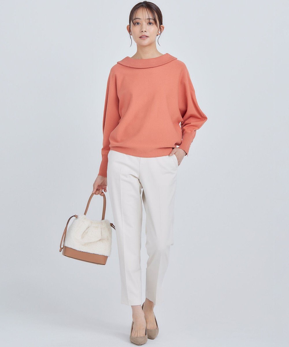 組曲 【WEB限定カラーあり】ウールライクストレッチ イージーパンツ 