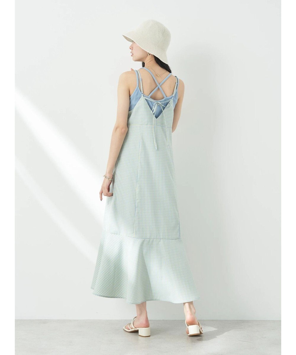 earth music&ecology チェックマーメイドキャミワンピース 