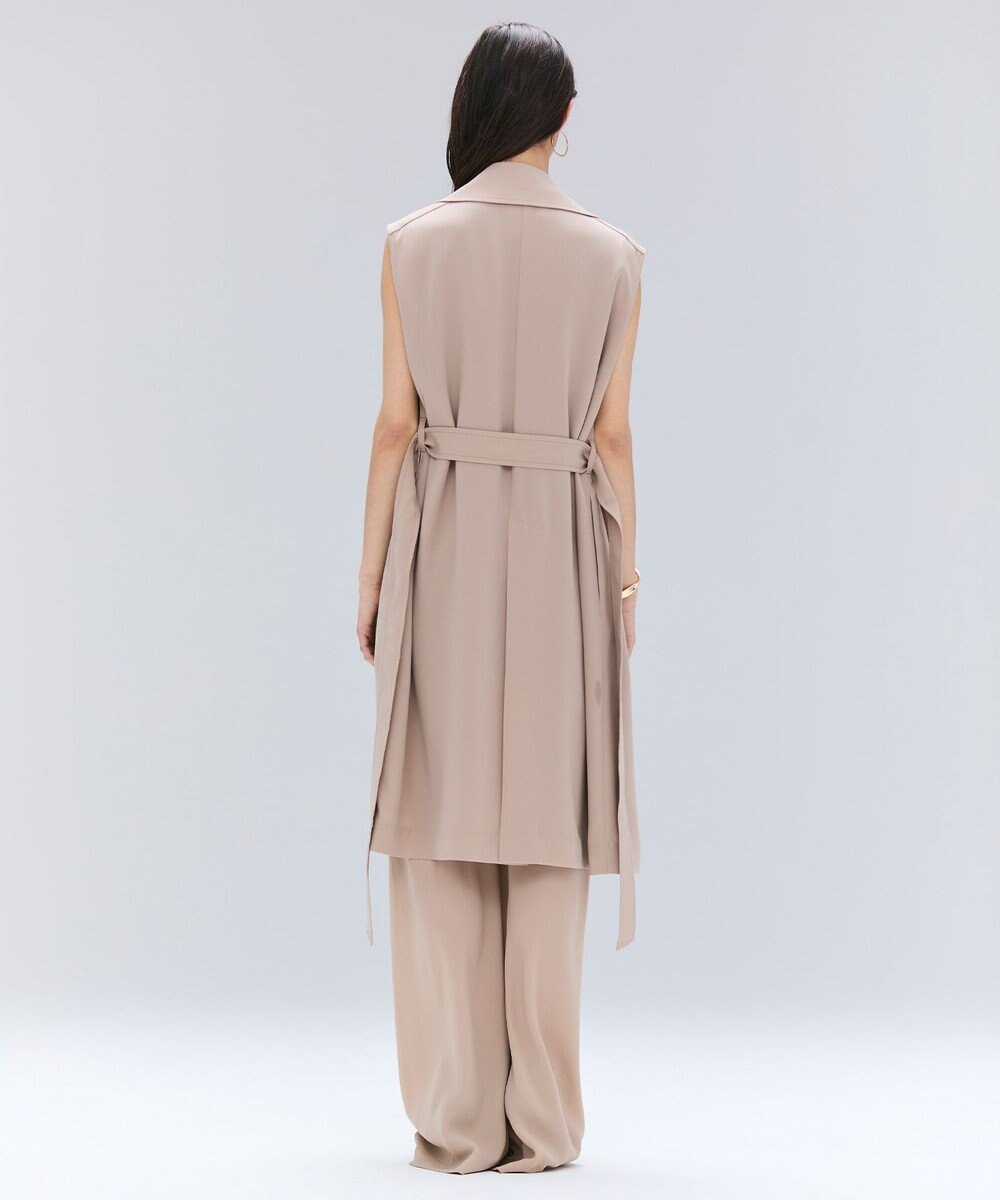 BEIGE， FLEUR / ラップデザインロングジレ 