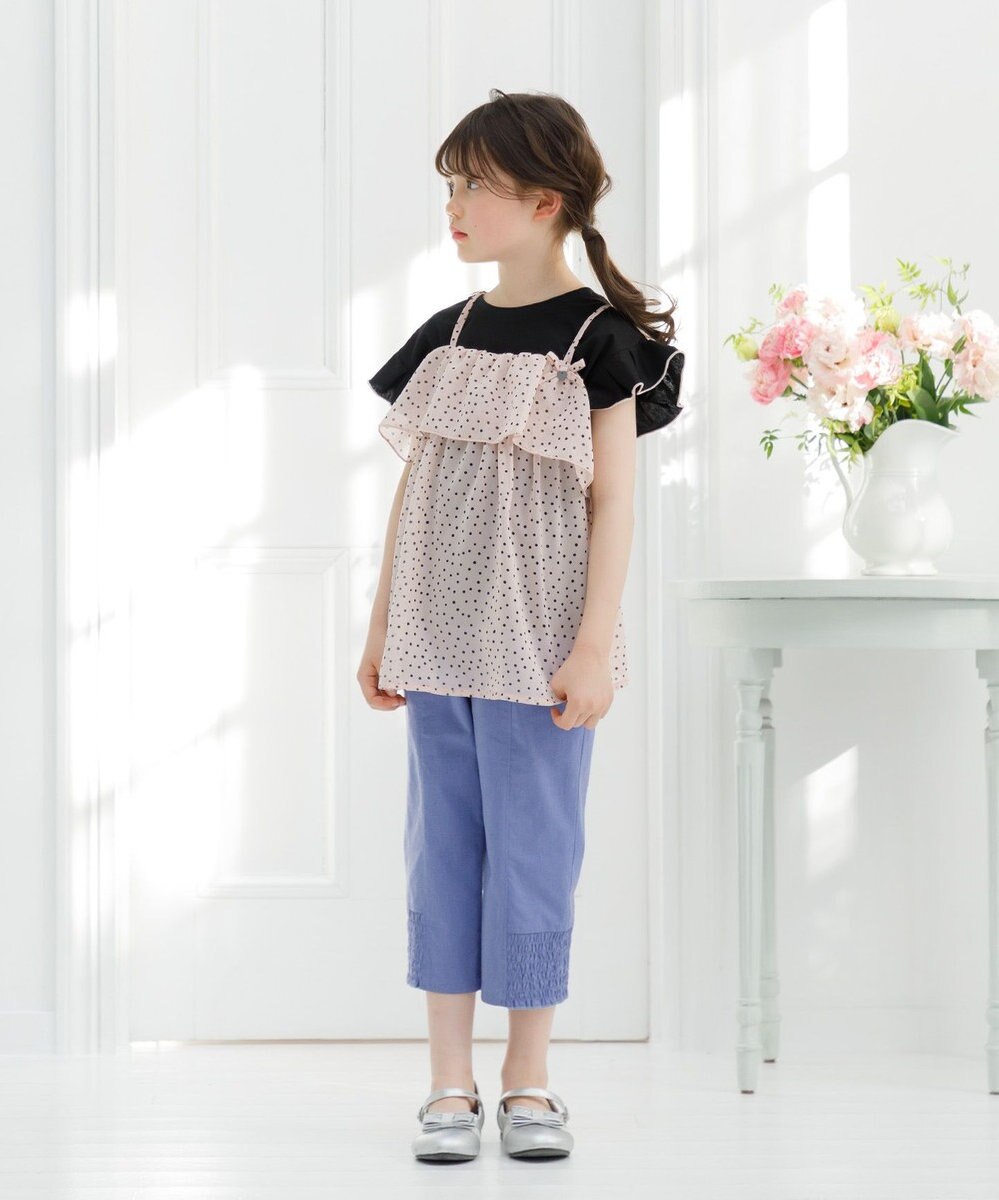 組曲 KIDS 【110-140㎝】ドットキャミ＋TシャツSET 