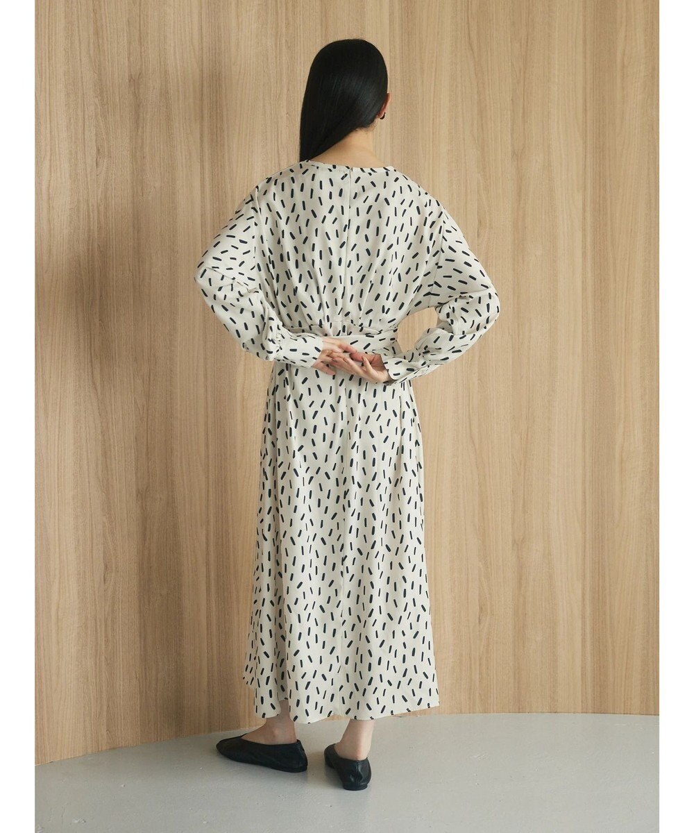 Green Parks armonia．スクエアドットプリントタックワンピース 