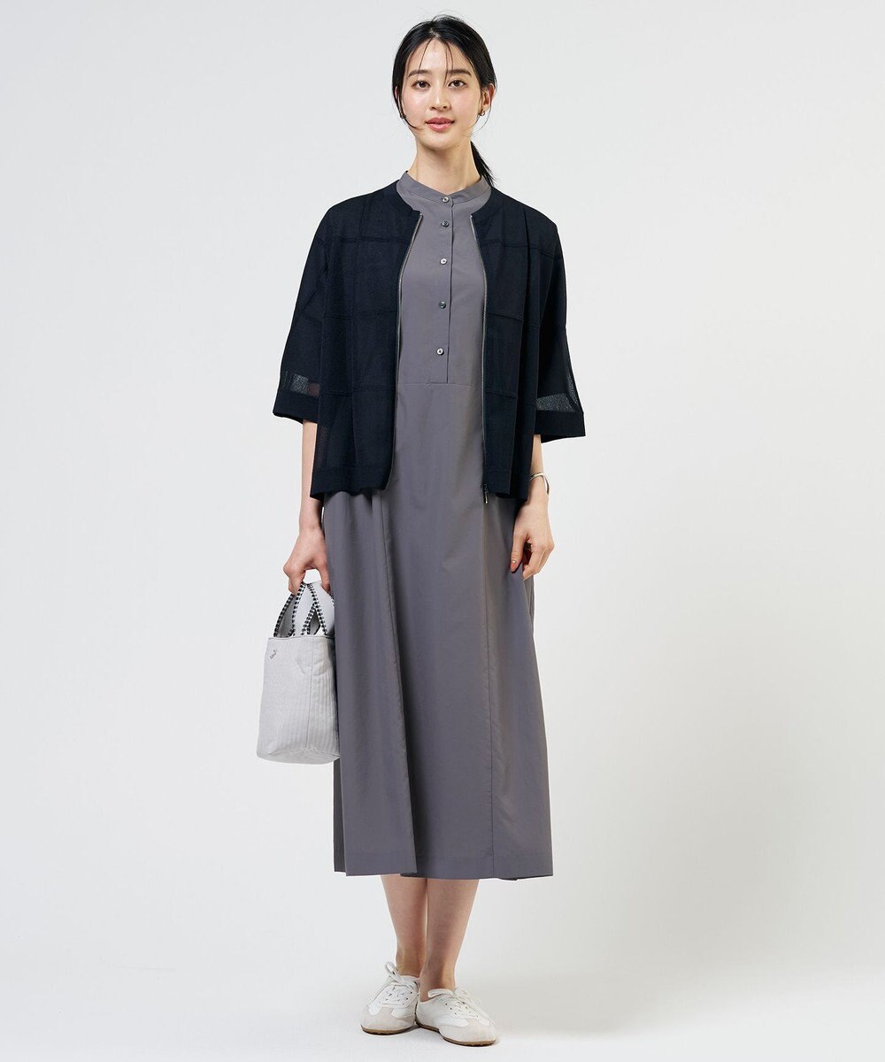 J.PRESS LADIES S ソフトタフタクロス シャツ ワンピース 