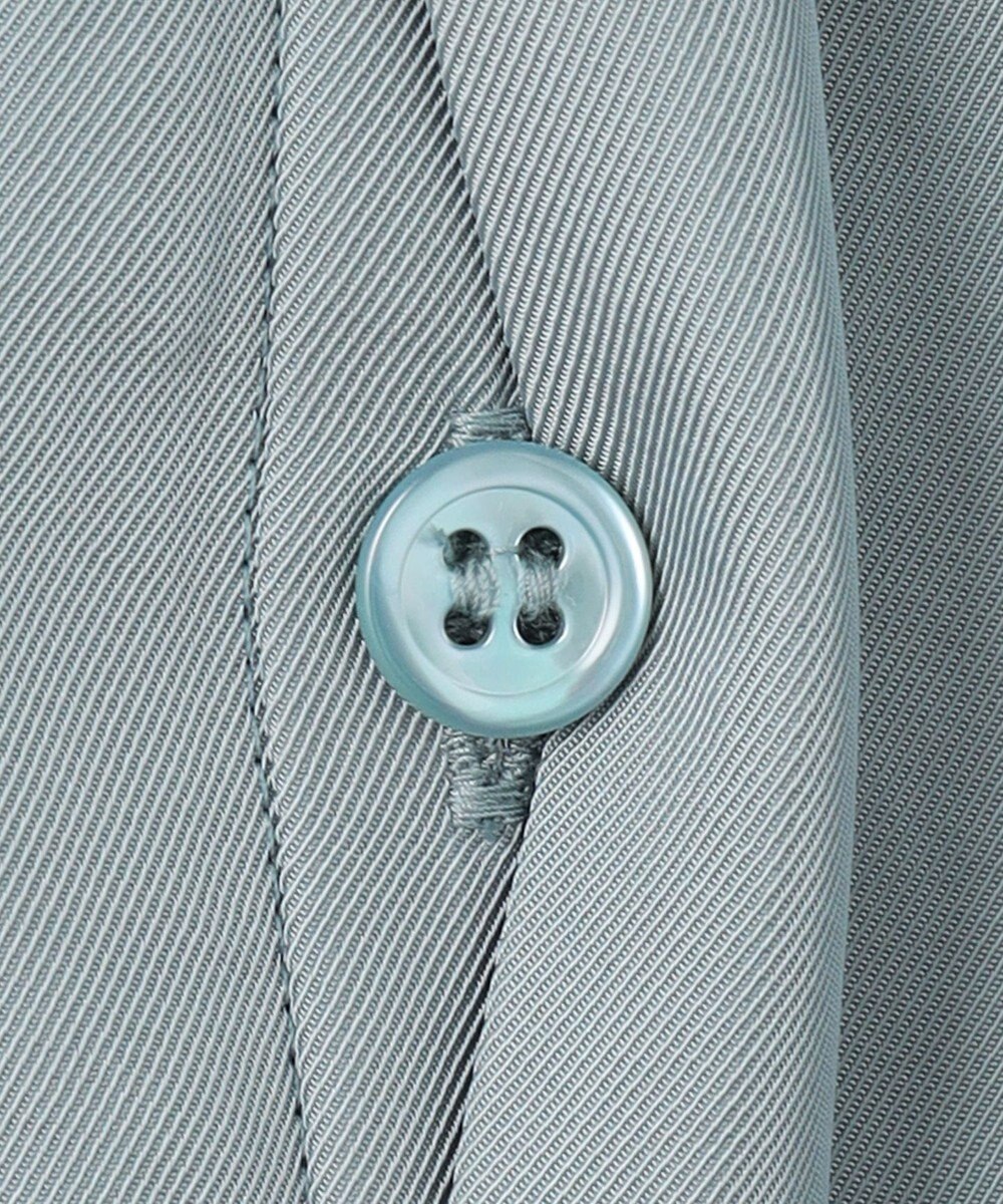 ICB 【WEB限定・洗える】 シルキーツイル クロップドシャツ 