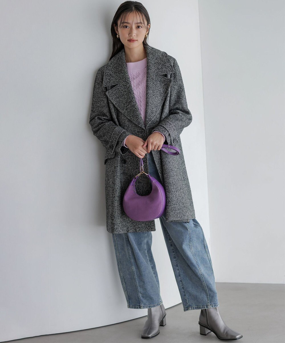 組曲 L 【加藤ローサさん着用】ライトデニムカーブパンツ 