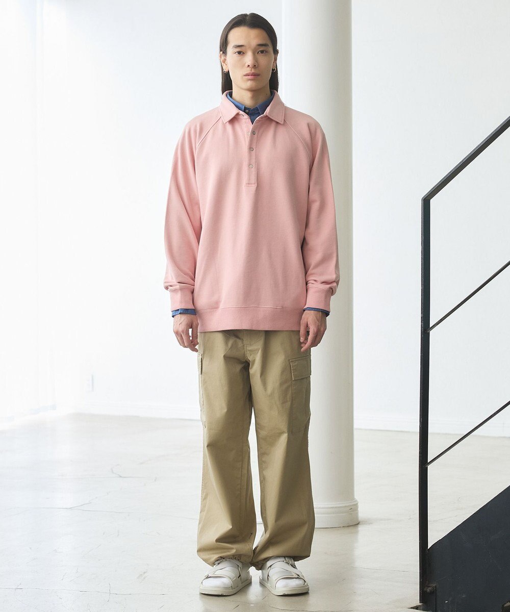 J.PRESS YORK STREET 【UNISEX】ラガータイプラグラン 裏毛トレーナー 