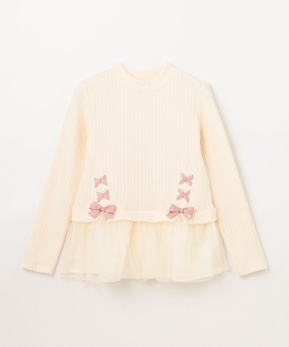 ANY KIDS 表起毛 レースアップ チュニック 