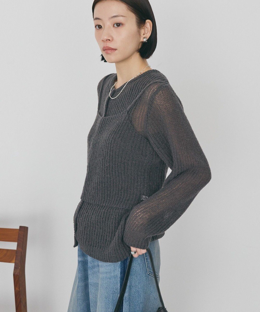 AMERICAN HOLIC 甘編みキャミカーディガンセット 