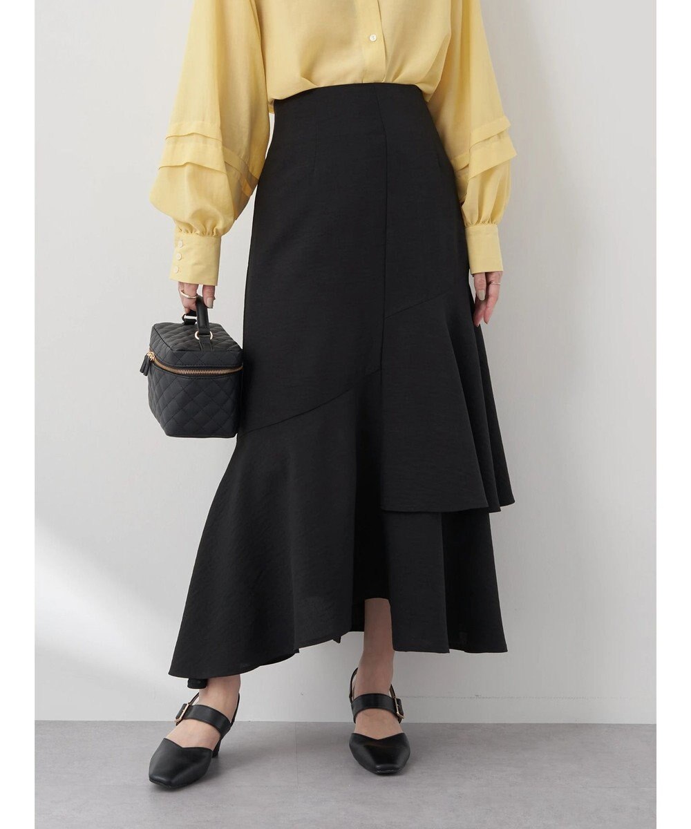 earth music&ecology アシンメトリーイレヘムスカート 