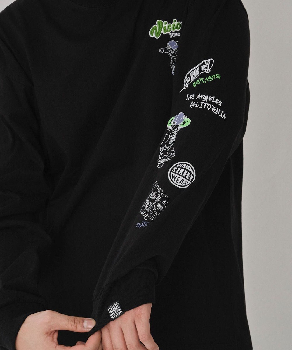 WEGO 【ユニセックス着用ITEM】別注VISIONグラフィックスリーブプリントT（LS） 