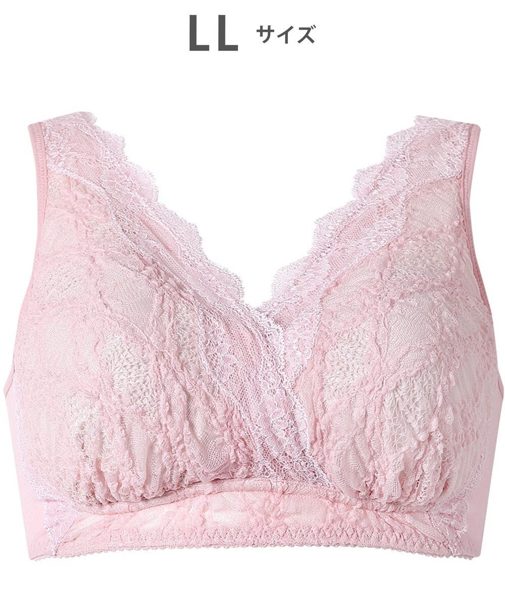 WACOAL 【ナイトアップブラ】 ノンワイヤー ナイトブラ 綿混 就寝時用 3Lまで対応 大きいサイズ レディース BXB168 /ワコール 