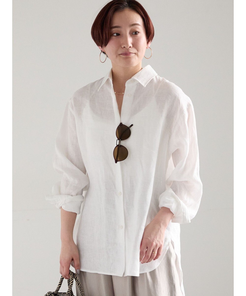 Te chichi フレンチリネンシャツ 