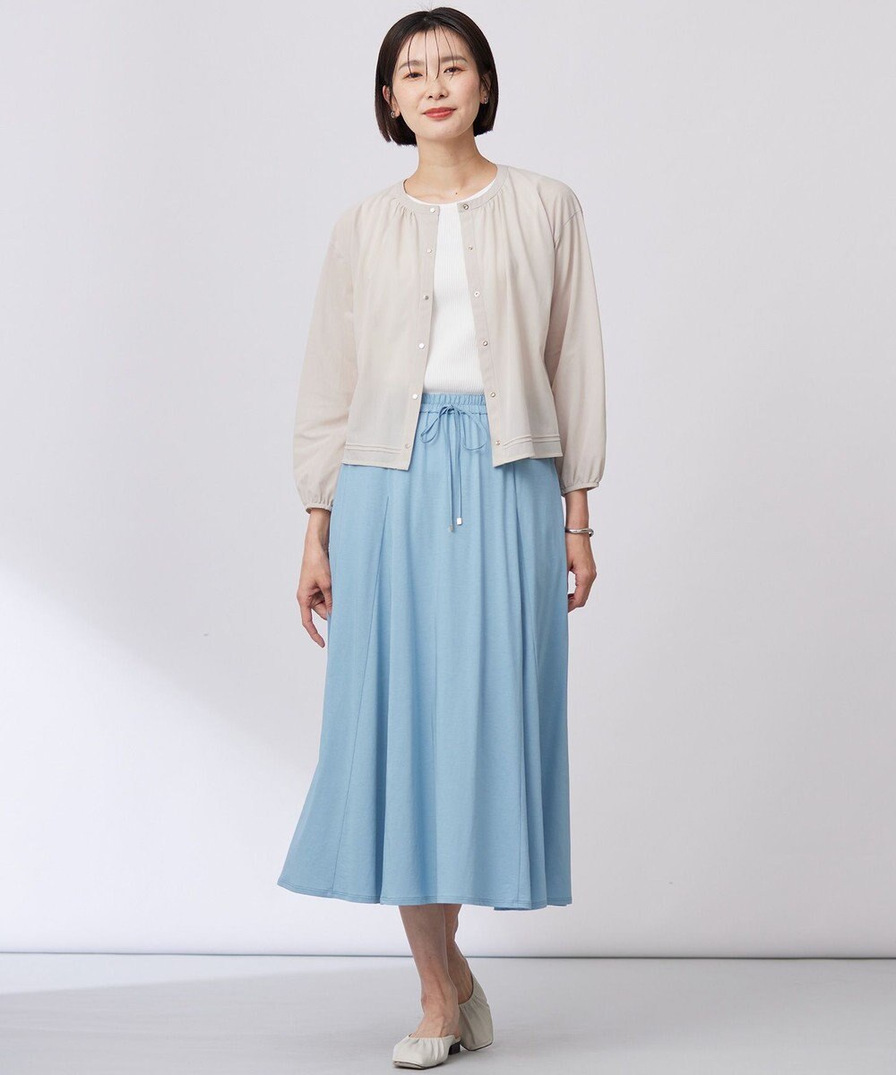 J.PRESS LADIES 【洗える】リブ ノースリーブ カットソー 