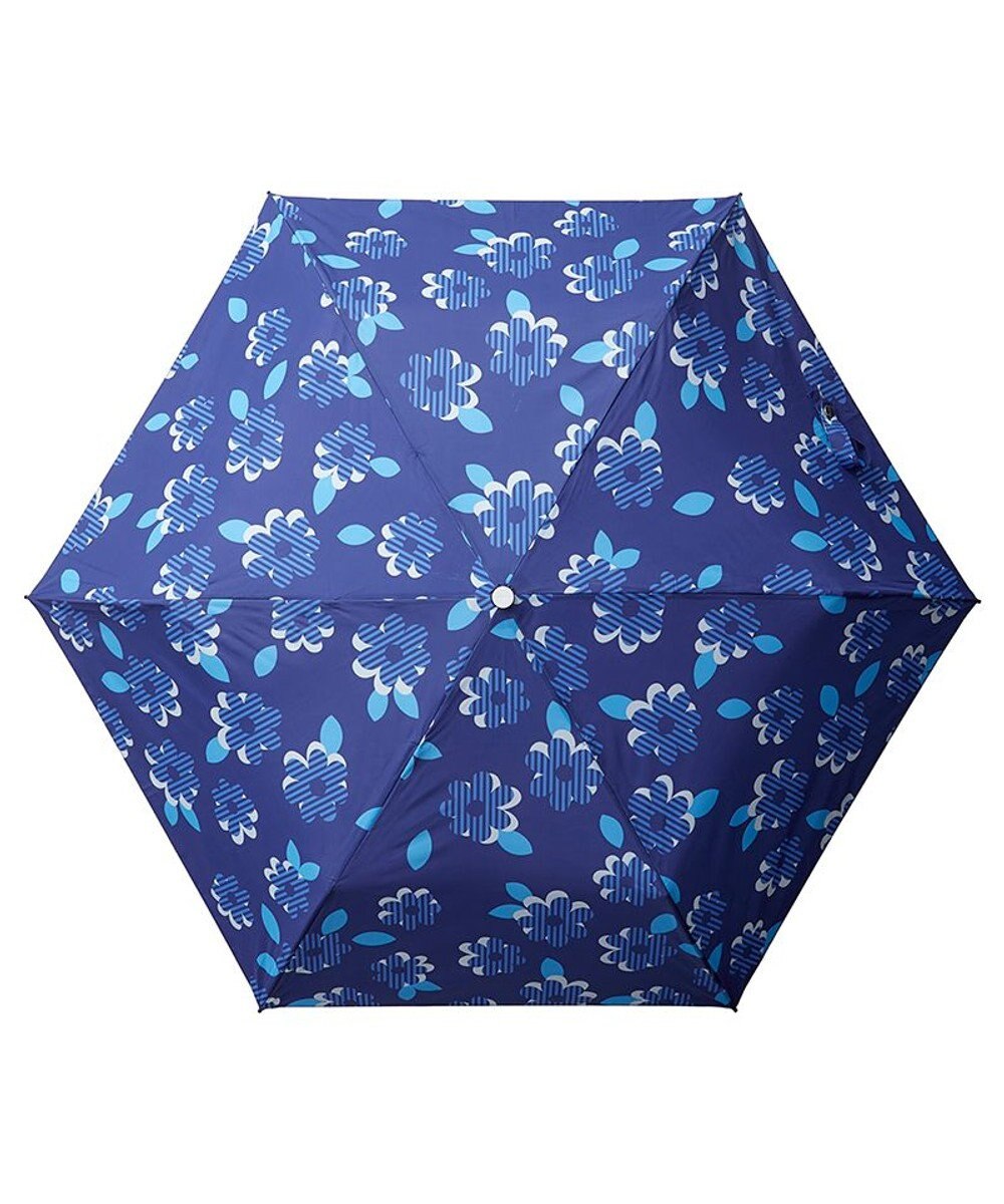 MOONBAT 【超撥水】フロータス (FLO(A)TUS) 折りたたみ傘 ストライプフラワー 耐風 