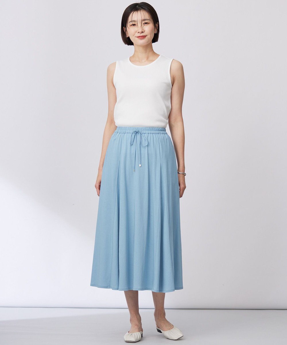 J.PRESS LADIES 【洗える】リブ ノースリーブ カットソー 