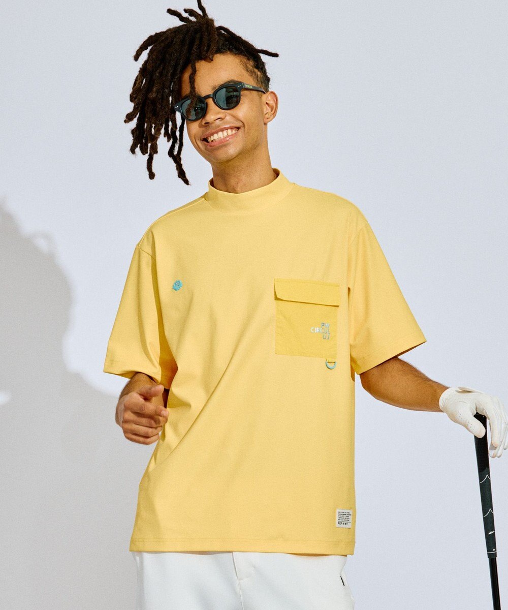 PW CIRCULUS 【UV遮蔽率99.5%  UVカット/速乾/ストレッチ】【GOLF OUT掲載】【MEN】ポケットモックT  ゴルフ 