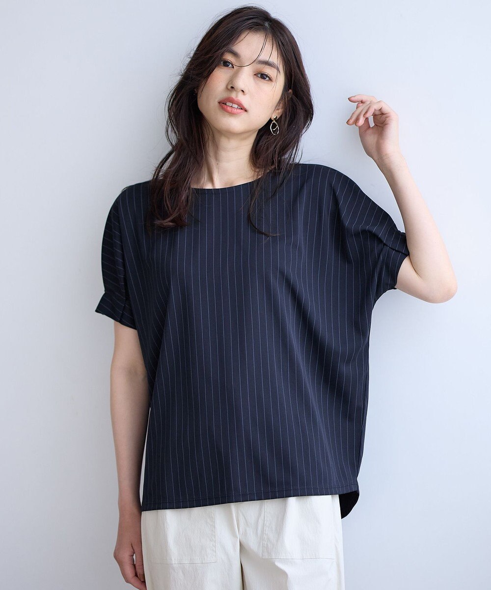 ANY 【洗濯機可】タックスリーブドルマンTシャツ 