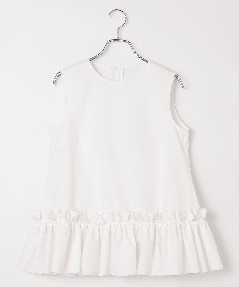 #Newans タックフリルヘムシャツ 