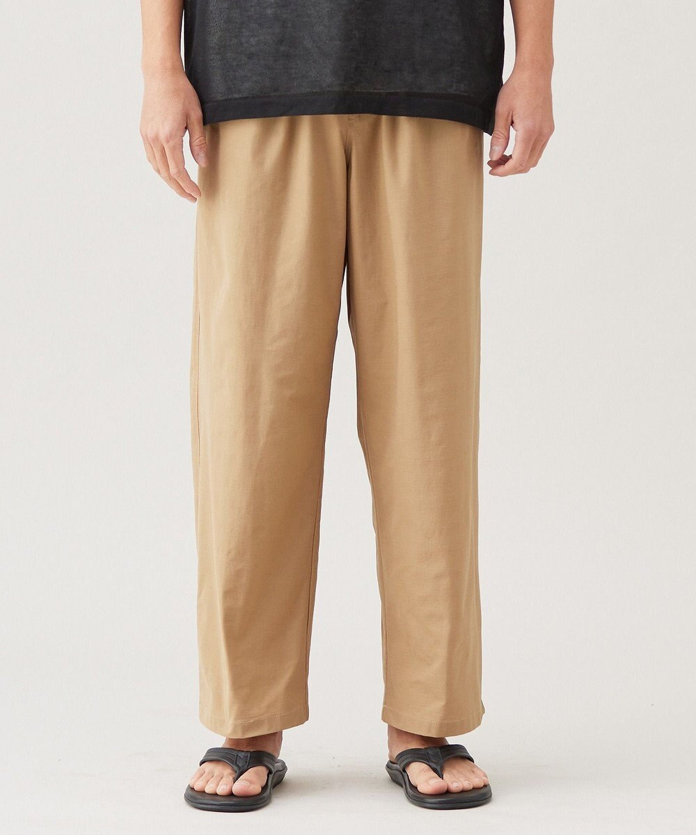 UNFILO MENS スラブジャージー ワイドパンツ 