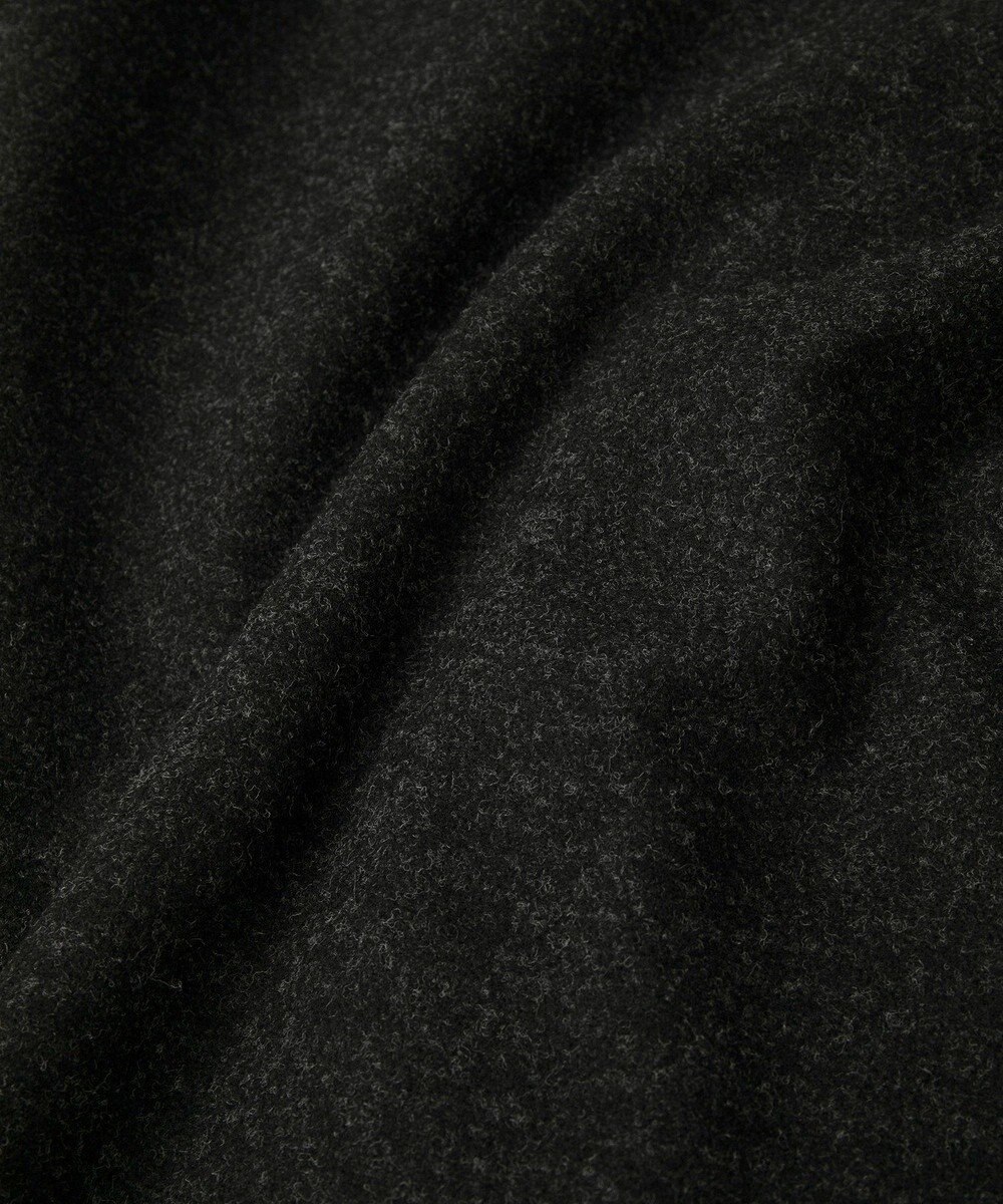 YECCA VECCA ニット切替メルトンVネックカーディガン 