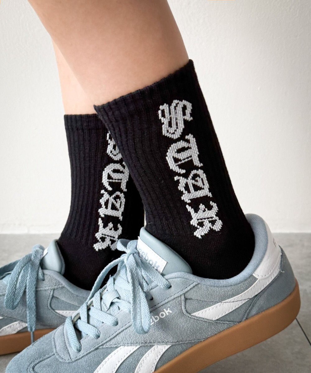 WEGO オールドイングリッシュロゴリブソックス 