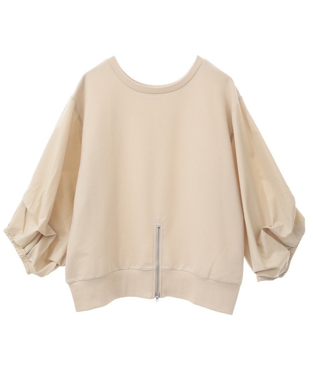 Green Parks ２ＷＡＹ７分袖タック裾ＺＩＰプルオーバー 