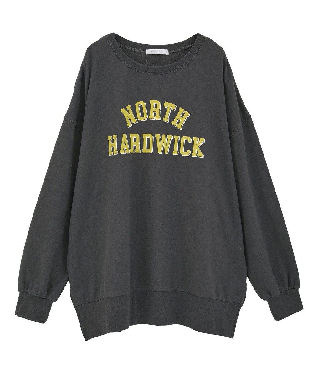 Green Parks カレッジロゴ裏毛チュニック 