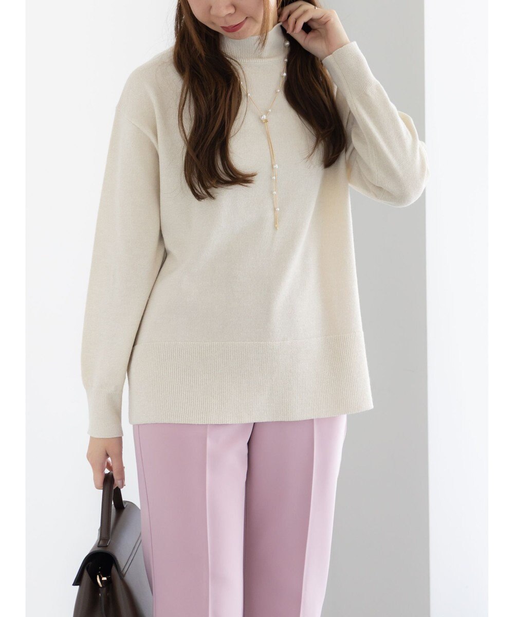 Te chichi バックスリットスタンドネックプルオーバー 