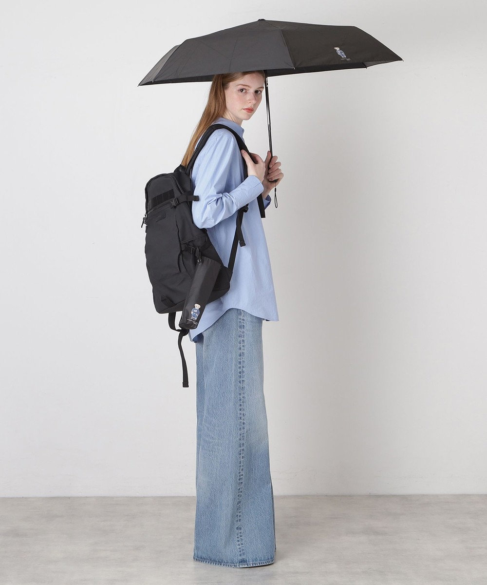 MOONBAT 【WEB限定/遮光率100%/遮熱/UV】POLO RALPH LAUREN（ポロ ラルフローレン）晴雨兼用日傘 ポロベア 無地 折りたたみ傘 自動開閉 