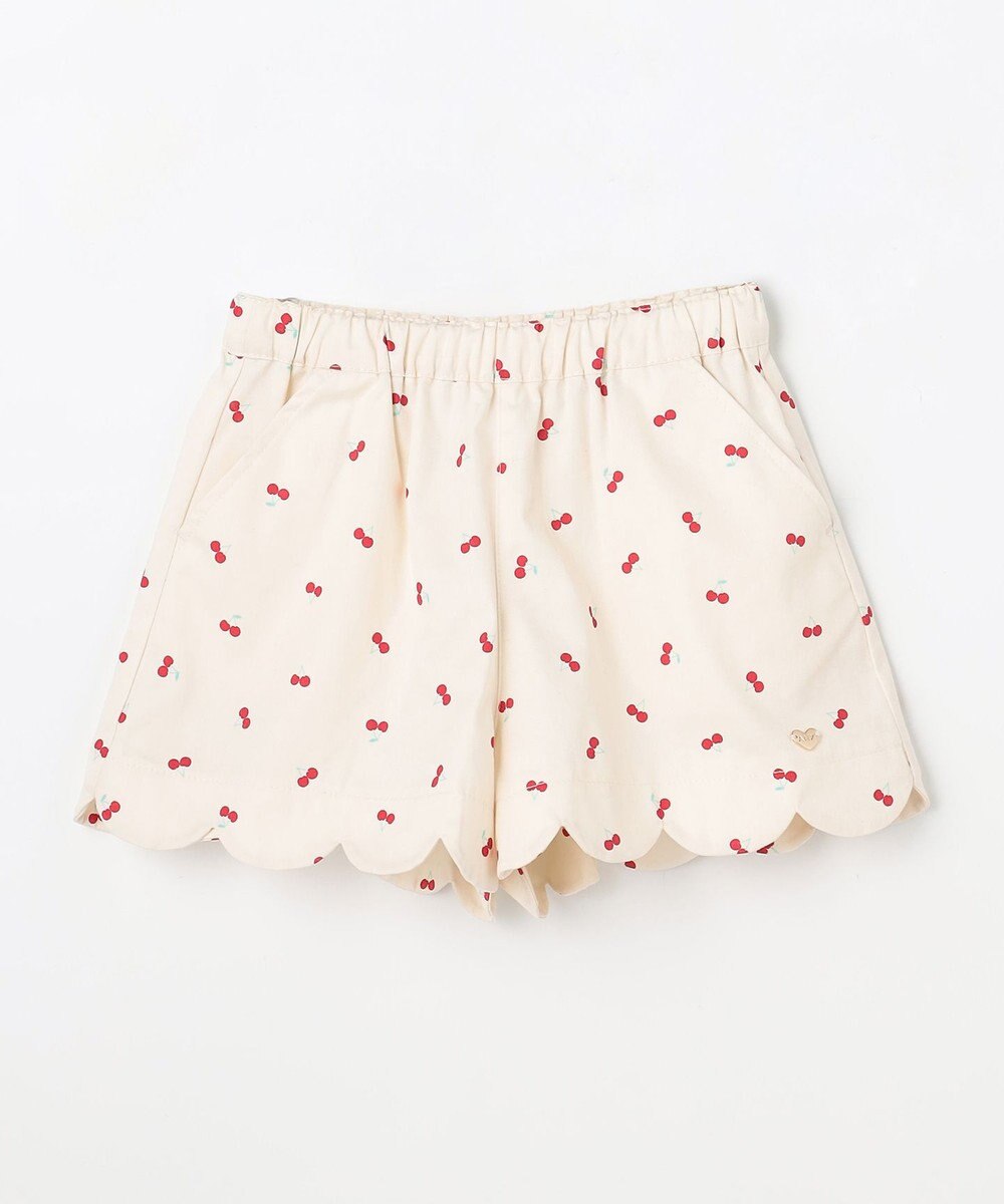 ANY KIDS 【洗濯機可能】スカラップショートパンツ 