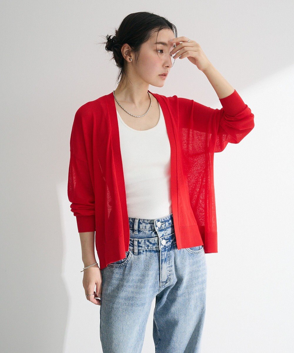 Green Parks 接触冷感ゆったりカーディガン 