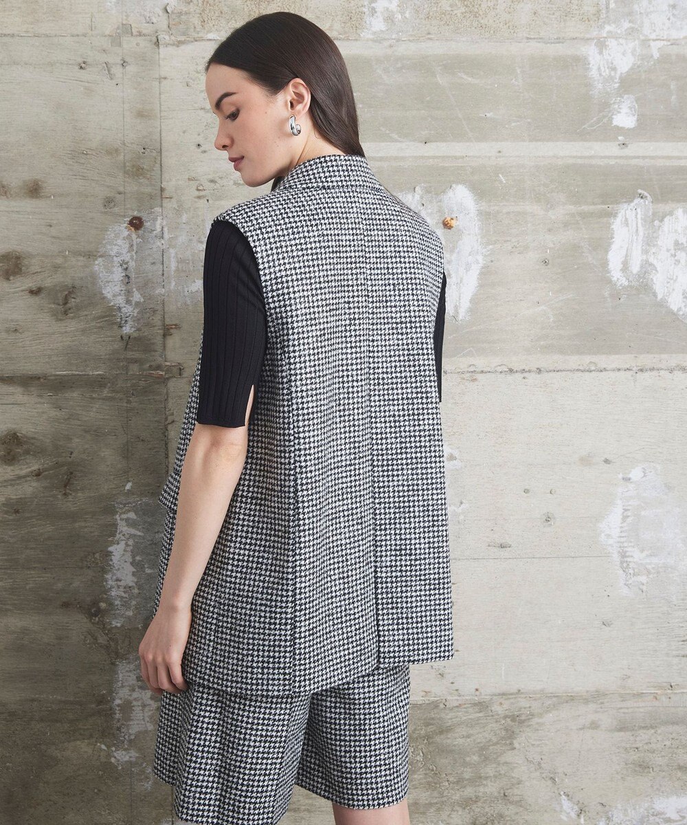 GRACE CONTINENTAL 千鳥ライトウールジレ 