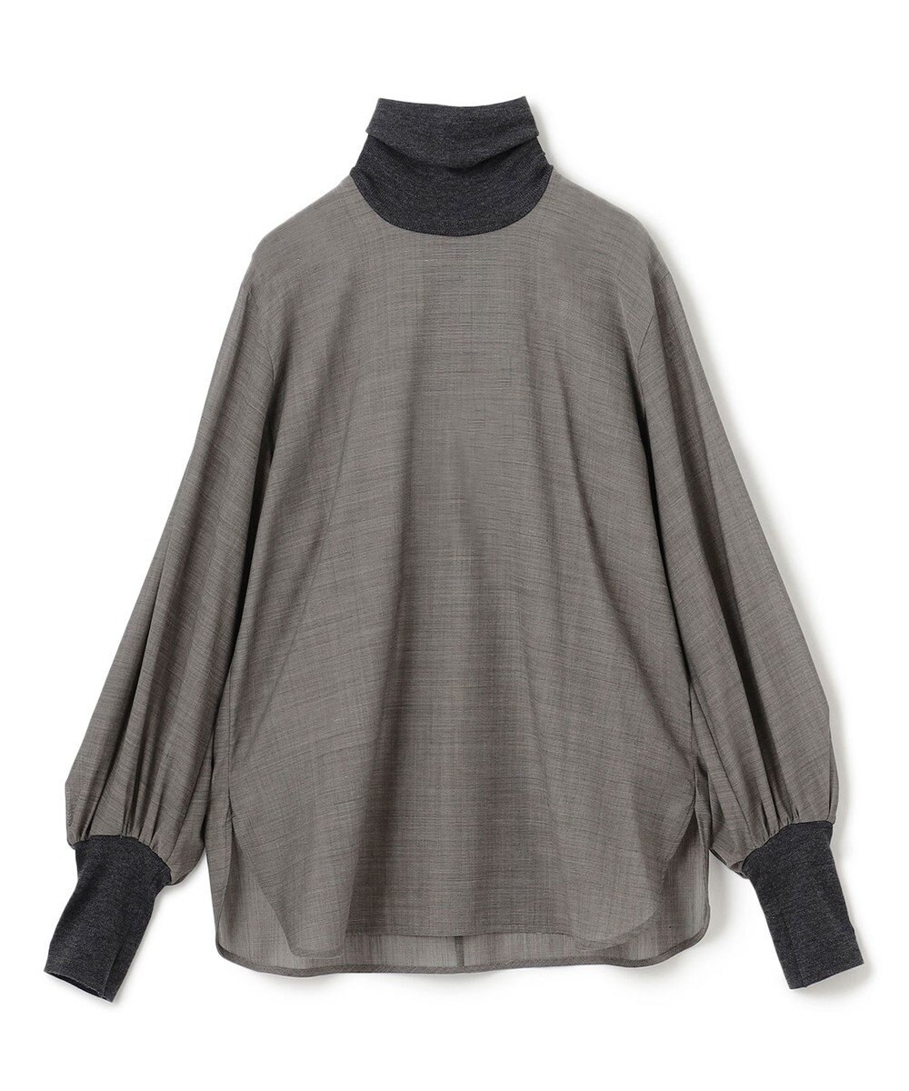 BEIGE， 【洗える】MOYE / ハイネックブラウス 