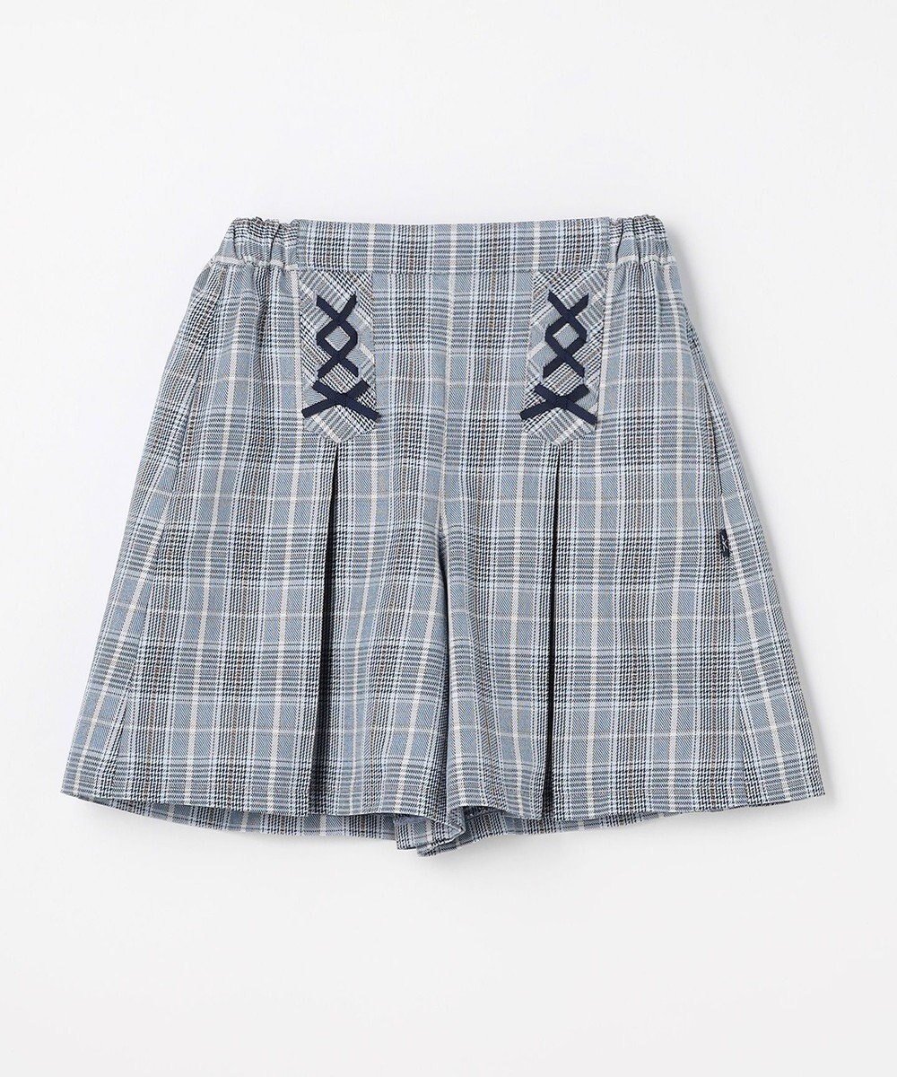 組曲 KIDS 【150-160㎝】グレンチェック キュロット 